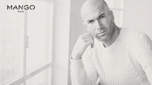 Zidane posando para la campaña de Mango 