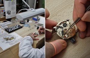 imagen de fabricación del reloj  de Peugeot design Lab 