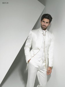 traje de novio blanco 