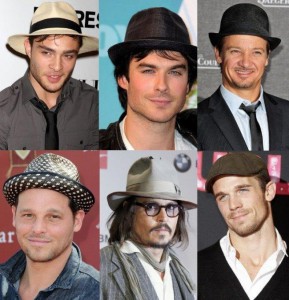 famosos con sombreros para hombre