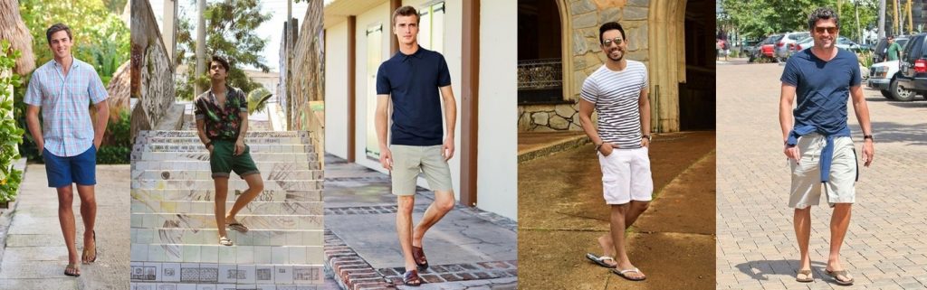 coser comprar Privilegio Calzado Masculino para llevar con Pantalones Cortos