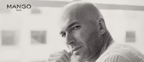 Zidane posando para mango