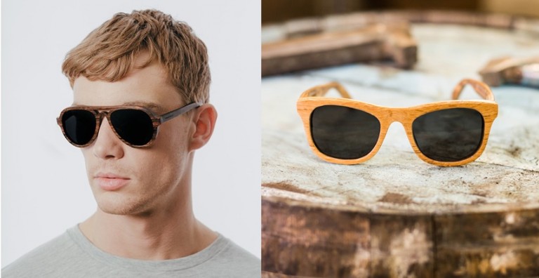 Gafas de madera de barrica de whisky Gafas de madera de barrica de whisky