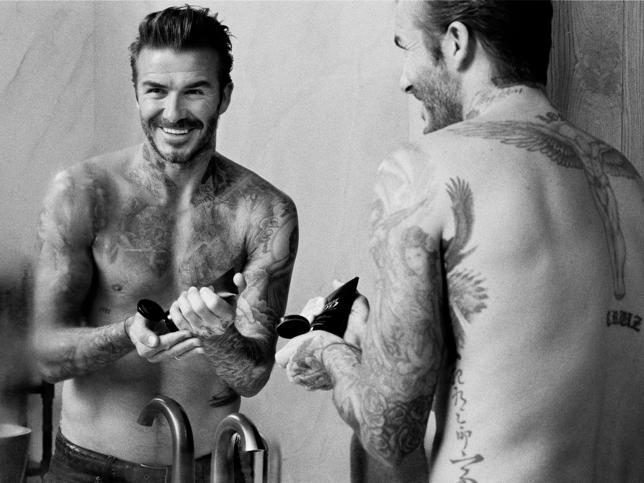 David Beckham presenta su línea de cosméticos de cuidado masculino