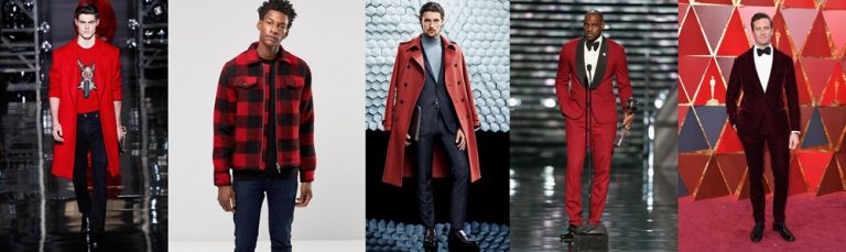 Formas de vestir el color rojo en Prendas de Hombre