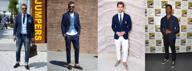Formas de combinar un Blazer Azul Marino de Hombre
