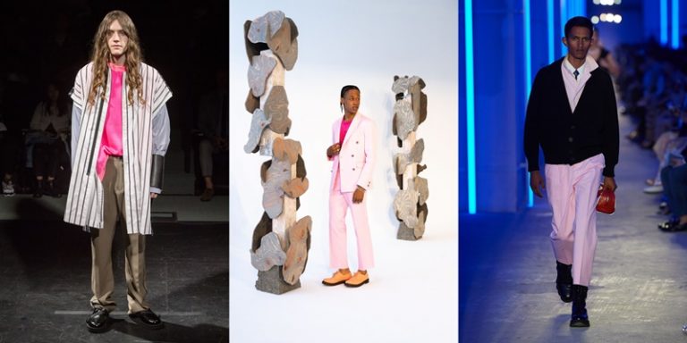El Color Rosa triunfa en las tendencias de moda masculina para Primavera-Verano 2020