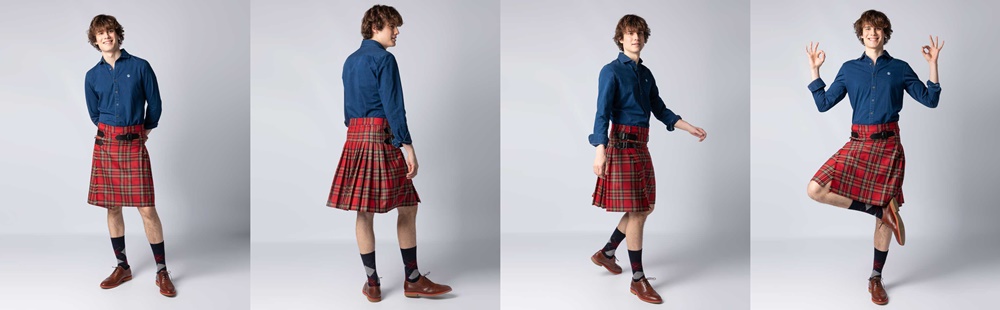 El Kilt escocés se pone de moda gracias a El Ganso