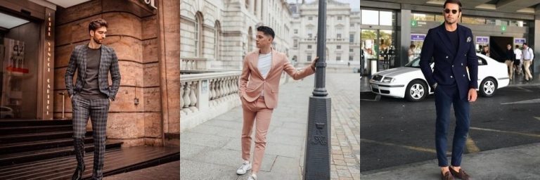 Por qué combinar una camiseta y un traje todavía se ve bien en 2021