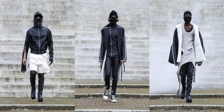 Rick Owens se vuelve más oscuro en su colección masculina otoño - invierno 2021