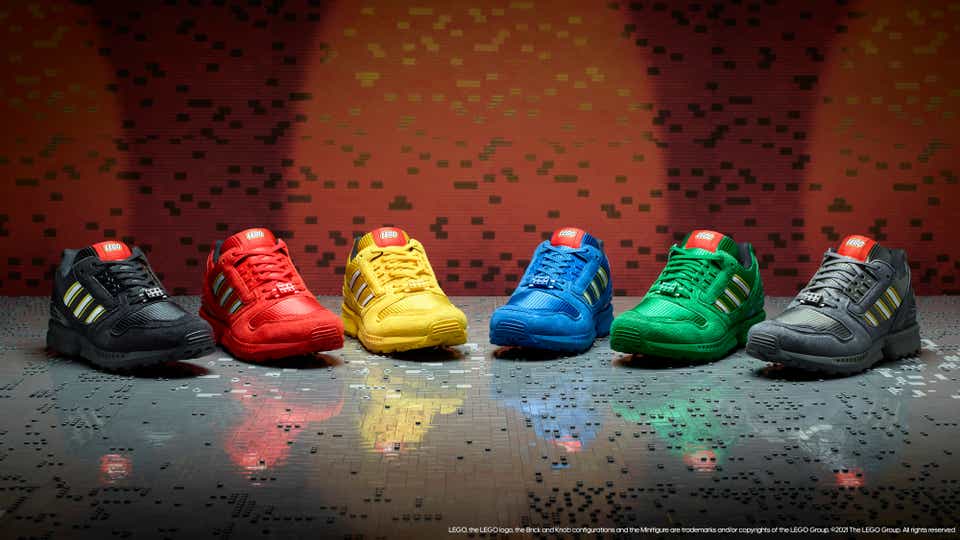 Nueva colección de deportivas Bricks ZX 8000 de Adidas Originals y el Grupo LEGO
