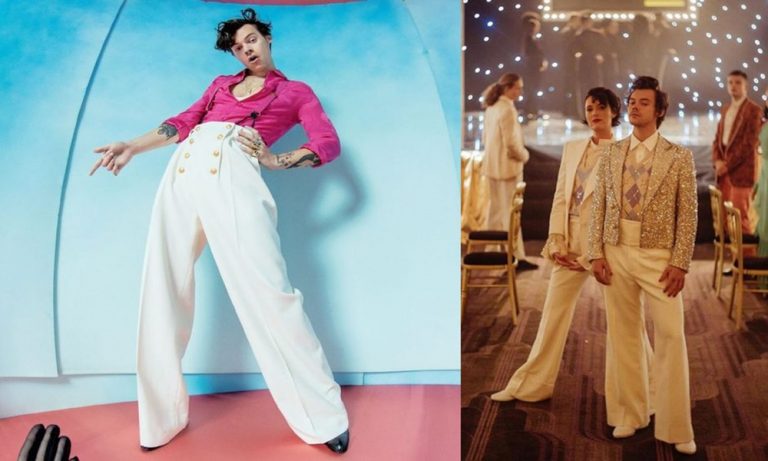 Tú también puedes tener los pantalones blancos preferidos de Harry Styles
